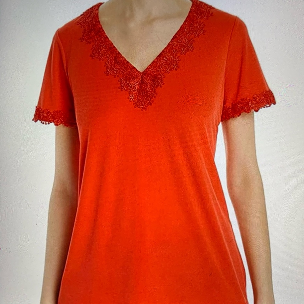 Karl Lagerfeld Paris Women’s Lace V-neck Top $$